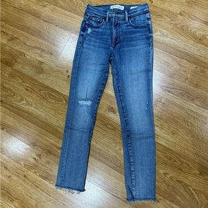 Denim Forum Nico Mid Rise Skinny Crop